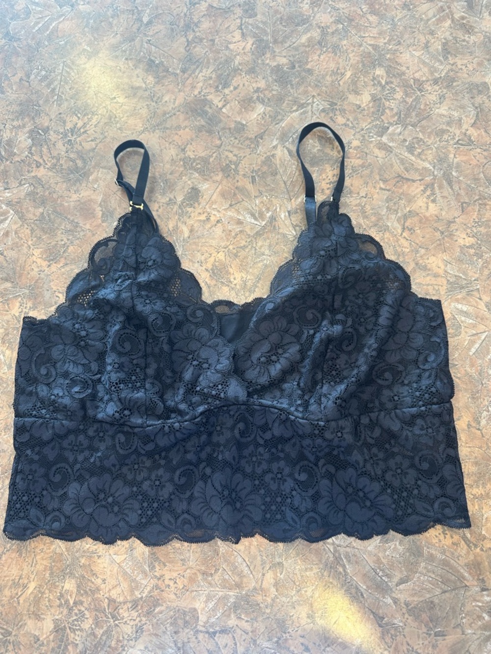 We Are Hah Black Lace Bralette Size XL- Women Intimates